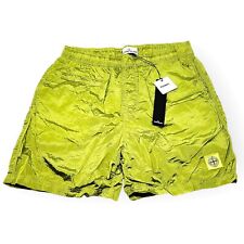 Stone Island - B0243 - Nylon Metal Swim Shorts Trunks, Lemon - Size M - NWT $180
