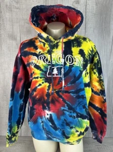 Oregon Tie Dye Hoodie Sweatshirt Exist Pullover Women M (Chest 44” Length 22.5”) - Picture 1 of 23