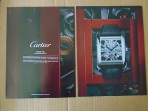 2014 CARTIER TANK SKELETON 9611 MC WATCH print ad - Picture 1 of 1