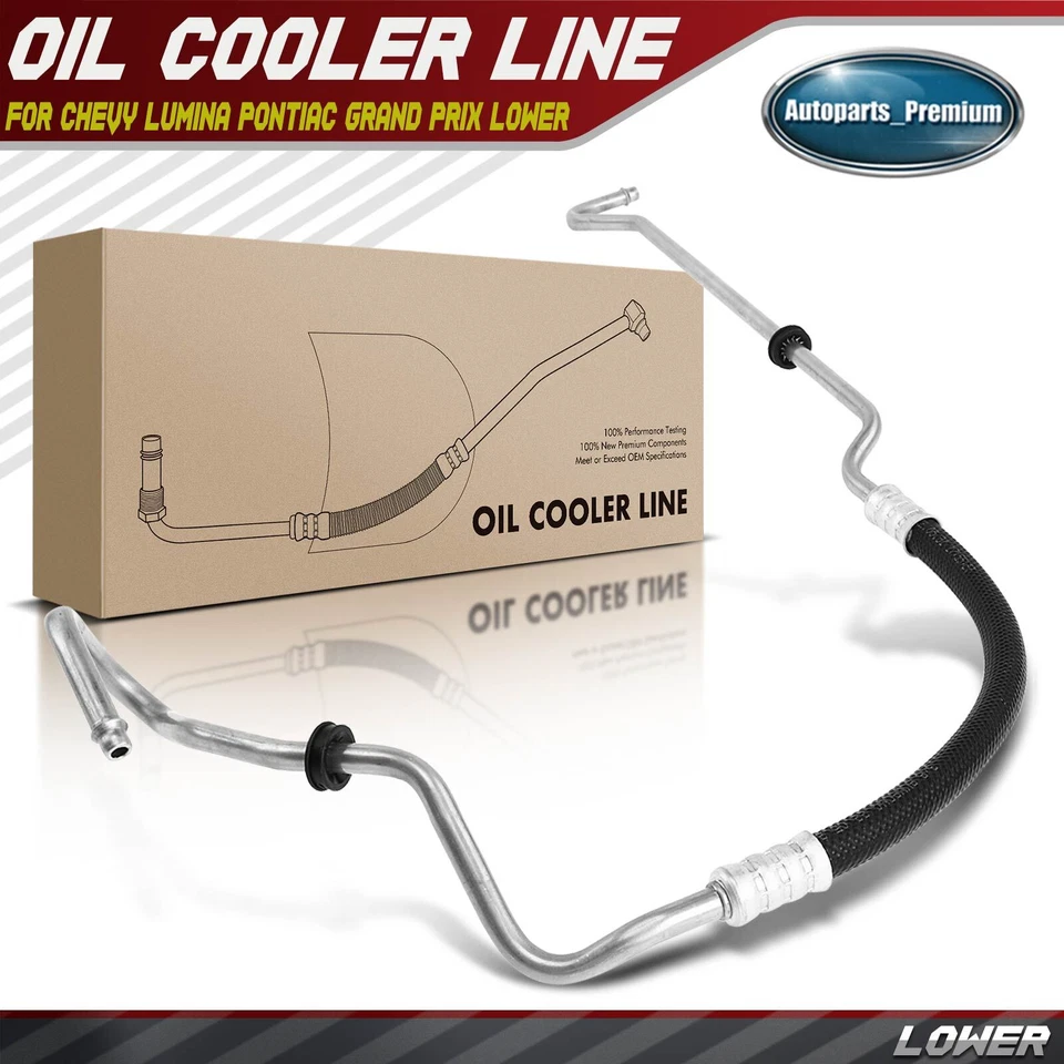 Conjunto de mangueira refrigerador de óleo trans automático para Chevy Lumina Pontiac Grand Prix inferior - Imagem 1 de 4