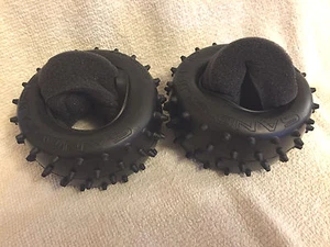 KYOSHO OPTIMA, JAVELIN, 2 x PIN TYRES + INSERTS, 43 x 86 x 40mm - SOFT, OTT243SB - Picture 1 of 4