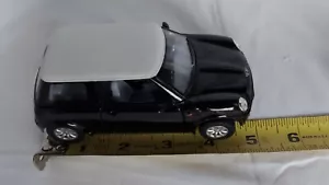 MINI COOPER black w/ white top 1:28 Kinsmart diecast model car new free shipping - Picture 1 of 12