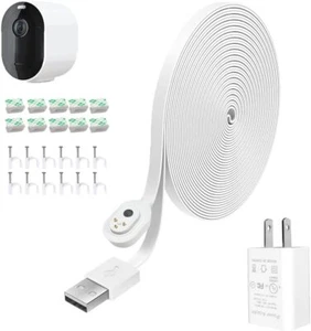 26FT Power Adapter and Magnetic Charging Cable for Arlo Pro 1 Pack, White - Picture 1 of 7