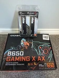 Gigabyte B650 Gaming X AX, G.Skill Flare X5 32GB (16x2) DDR5-6000mhz Bundle NEW! - Picture 1 of 17