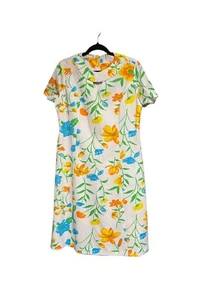 Floral 60s Pleated Mod Dress - Picture 1 of 4