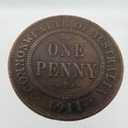 Antique Collectible 1911 Australian One Penny Pre-Decimal Vintage Coin #2