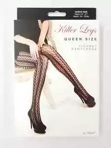 Yelete Killer Legs Fishnet Pantyhose Stocking Size Queen - Picture 1 of 4