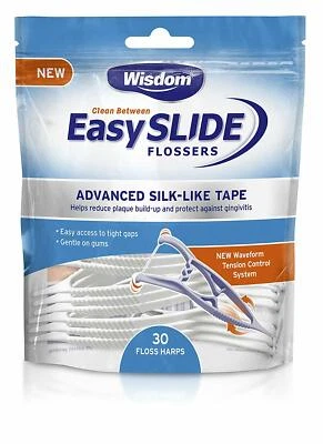 Wisdom Interdental Easy Slide Flossers 30s