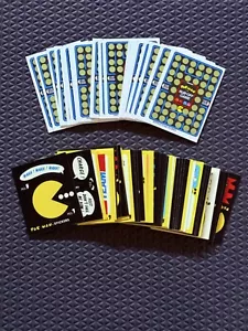 1980 Fleer Midway Pac-Man Sticker Cards Complete Set (54) w/ (28) Rub-Offs - Picture 1 of 9