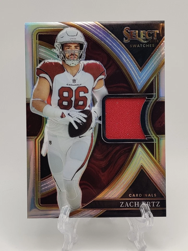 2022 Select Football Zach Ertz #SS-46 Swatches Patch Silver /99 Cardinals - Image 1 of 2