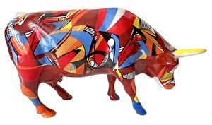 Cow Parade Figurine + Tag 7303 Psycowdelicowwow Westland Giftware 2002 - Picture 1 of 5