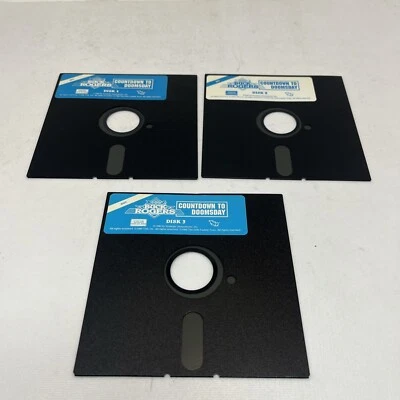 Buck Rogers Countdown to Doomsday IBM 5.25" Floppy Discs - 3 Discs - Untested - Image 1 of 4
