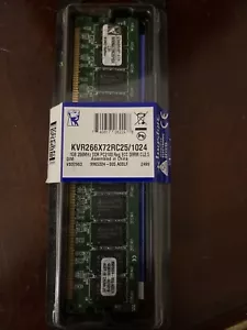 New Kingston 1GB DDR1 266 PC2100R 2100R 184PIN RDIMM ECC-REG Memory - Picture 1 of 1