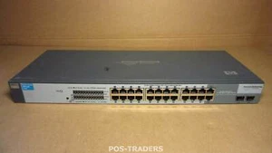 HP J9028B 1800-24G ProCurve Switch 24x Gigabit Managed + 2x SFP EXCL RACKEARS - Afbeelding 1 van 3