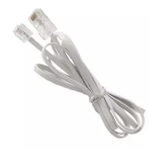 2 Pack Telephone RJ11 6P4C to RJ45 8P8C Connector Plug Cable for Landline Tele - Picture 1 of 1