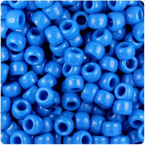 BeadTin True Blue Neon Hell 9 mm Fass Pony Perlen (500 Stück) - Bild 1 von 1