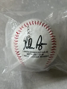 Nolan Ryan Commemorative Facs Signed Auto LE Baseball Sealed / New in Package - Picture 1 of 3