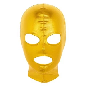 Black Color Solid Pattern Masks Men Casual Garments Apparel Accessory Hood Mask - Picture 1 of 19