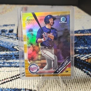 2019 Bowman - Chrome Prospects Gold Refractor #BCP-138 Alex Kirilloff /50 (RC) - Picture 1 of 2