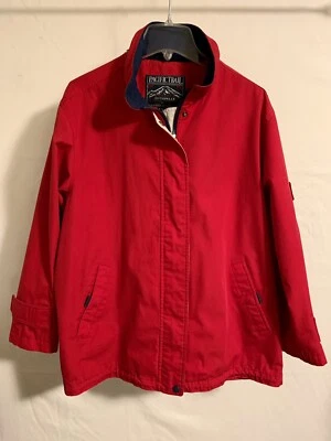 Abrigo chaqueta Pacific Trail para mujer rojo manga larga cremallera completa - talla mediana vintage Foto 1 de 4