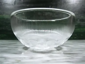 RARE PEACOCK FEATHER ENGRAVED ORREFORS CRYSTAL BOWL SWEDEN MID CENTURY ART GLASS - Picture 1 of 8