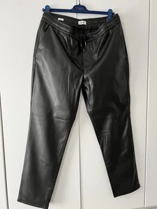 Lederjogger Jogginghose Fauxleder XXL Schwarz - Bild 1 von 2