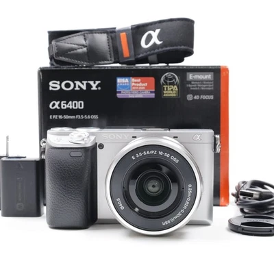 SONY a6400 ILCE-6400L Silver w/ SELP1650 (ShutterCount:8057) [Near Mint] #5156TH - Immagine 1 di 4