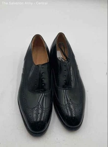 Johnston & Murphy Herren Schwarz Leder Runde Spitze Schnürschuhe Oxford Elegant Schuhe Größe 9,5 - Bild 1 von 6