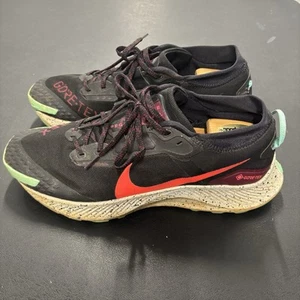 Nike Mens 11.5 Pegasus Trail 3 GTX Black Bright Crimson Goretex Shoes DC8793-002 - Picture 1 of 8