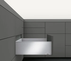 Blum 770C45S0S LEGRABOX 18" L x 7" H Full Extension Concealed - Grey - Picture 1 of 6