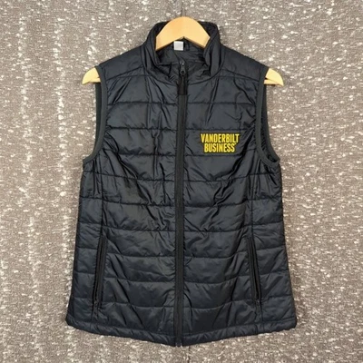 Vanderbilt University Business Vantage Black Puffer Full Zip Vest Women's Medium - Image 1 of 4