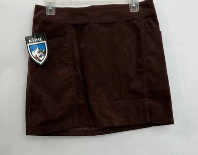 Nueva Falda Kuhl Para Mujer 6 Marrón Pana Bolsillos Curvos Informal Estilo Exterior 6380 Foto 1 de 4