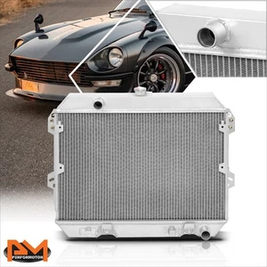 Radiador de carreras de 3 filas de rendimiento de aluminio completo para 75-78 Datsun 280Z Fairlady - Imagen 1 de 6