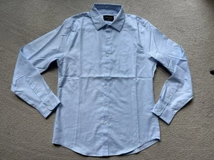 ABERCROMBIE & FITCH Men Suiting Dress Shirt Button Up Long Sleeve Light Blue M - Picture 1 of 15