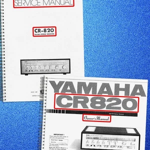 YAMAHA CR-820 Service & Owners Manual BUNDLE - WIRE BINDING - TOUGH JACKET - Picture 1 of 24