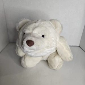 De colección 1980 Gund Snuffles Oso Polar Blanco 10" Peluche Nariz Marrón - Imagen 1 de 9