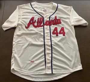 Hank Aaron 1963 Atlanta Milwaukee Braves Trikot Herren Medium HOF Baseball MLB neu - Bild 1 von 10
