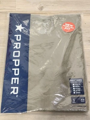 Propper® 3-Pack Crew Neck Tee, Workout shirt, Workwear T Shirt Olive Small - Image 1 of 2