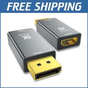 Ultra-Fast 8K HDMI Display Adapter with Gold-Plated Connectors - 2-Pack - Picture 1 of 9