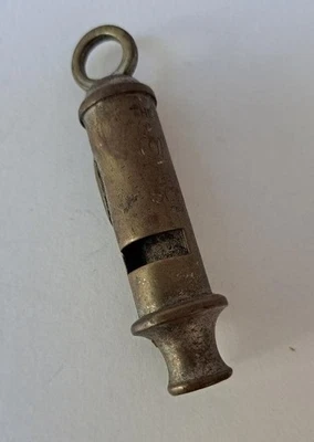 Vintage Brass Emca Boy Scout Whistle   -in working order - Image 1 of 4