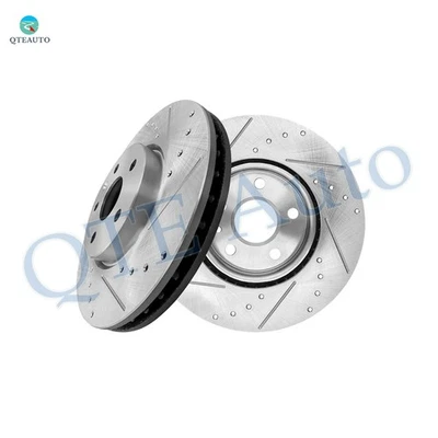 Rotores de disco de freno delanteros ranurados perforados 321 mm para Chevrolet Impala 2014-2020 Foto 1 de 4