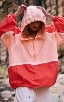 Jaqueta corta-vento Free People Movement Care FP Like The Wind logotipo tamanho médio - Imagem 1 de 4