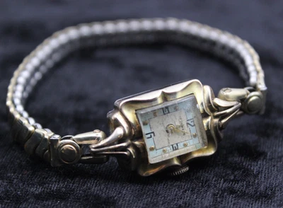 Vintage Damen Armbanduhr 17 Steine vergoldet Walzgolddouble 20 Mikron - Bild 1 von 4