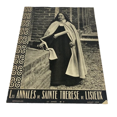 Vintage 1959 Les Annales De Sainte Therese De Lisieux Catholic Magazine French - Immagine 1 di 4