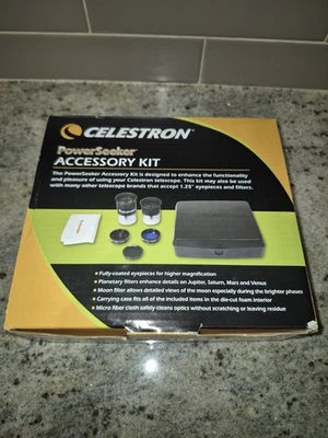 Kit de accesorios Celestron PowerSeeker 94306 - 1,25" oculares filtros estuche manual Foto 1 de 2