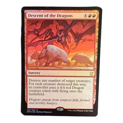 MTG Descent Of The Dragons Foil Mythic 133/264 DTK~ Dragons of Tarkir -Excellent - Image 1 of 2