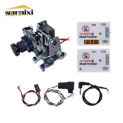 2.4G Wireless FPV Head Tracker TX+RX Modules w/ 2-axis FPV Drone Gimbal Bracket - Bild 1 von 4