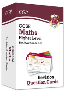 New CGP GCSE Maths AQA Grade 9-1 Revision Question Cards Higher Level - Foto 1 di 3