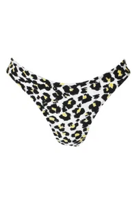 Volcom Schwarzer Multi Seeing Spots Bedruckter High-Leg Bikinihose L - Bild 1 von 3