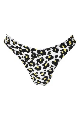 Volcom Schwarzer Multi Seeing Spots Bedruckter High-Leg Bikinihose L - Bild 1 von 3